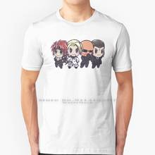 Shinra Turks T Shirt 100% Pure Cotton Final Fantasy Vii Final Fantasy Vii Remake Chibi Game Rufus Tseng Reno Rude Turks Cia 2024 - buy cheap