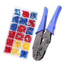 Terminals HS-30J 0.5-6mm2 Wire Crimping Pliers With 175/300pcs Insulation Terminals Sets Ratchet Pliers Electrical Hand Tools 2024 - compre barato