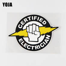 YOJA 14.5X10.5CM CERTIFIED ELECTRICIAN Vinyl Decal Decor Car Sticker Fashion Cartoon 19A-0048 2024 - buy cheap