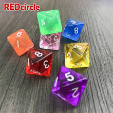 Dnd-Juego de dados de 10 unidades para juego de mesa, juego educativo con entretenimiento y regalo, alta calidad, transparente, Digital, D8 2024 - compra barato