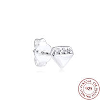 Authentic 925 Sterling Silver Earring My Bright Diamond Single Stud Earrings for Women Fashion Jewelry pendientes brincos 2024 - buy cheap