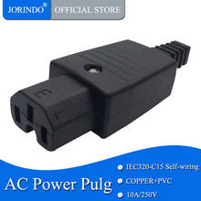 JORINDO High quality IEC 320 C13 socket adaptor 10A 250V ABS multifuctional Power plug adapter,IEC Self-wiring socket 2024 - buy cheap