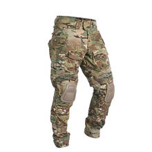 Calça de combate masculina com joelheira, calça militar para trilha trilha trilha pesca swat tático cp caça cs camuflagem calças de luta 2024 - compre barato