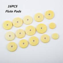 16pcs/Set Single Skin Leather Flute Pads Standard Size Woodwind Close Pads Replacement Instrument Part Accessories 2024 - buy cheap