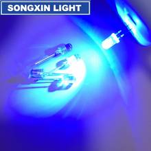 Díodos led brilhantes 5mm, 100 peças, azul, claro, emissor de luz, pisca 5mm, led 5mm, diodo 5mm, danshan b 2024 - compre barato