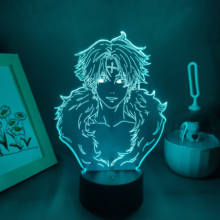 Manga Hunter X Hunter Anime Figures Kulolo lushilufelu Lava Lamp 3D Led RGB Neon Battery Touch Night Light Bedroom Desktop Decor 2024 - buy cheap