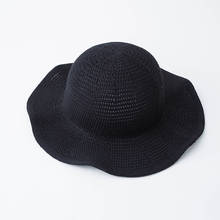 2019 Высококачественная женская летняя Солнцезащитная Складная маленькая свежая пляжная шляпа с защитой от ультрафиолета соломенная шляпа Праздничная пляжная Панама 2024 - купить недорого