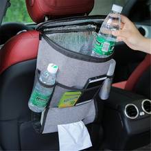 Car Styling Insulation Bag Storage Holder Car Organizer Tissue Box Drink Holder Auto Food Beverage Hanging Bag Car Seat Storage 2024 - buy cheap