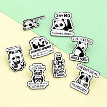 Panda Enamel Lapel Pins National Treasure Animal Brooches Badges Fashion Cartoon Jewelry Gifts for Friends Wholesale Brooches 2024 - buy cheap