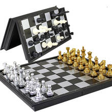 2020 Chess Game Medieval Chess Set With Chessboard 32 Chess Pieces With Chessboard Gold Silver Magnetic Chess Set 2024 - buy cheap