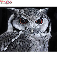 Owl animal black and white Diamond Embroidery 5D Diy Diamond Painting Rhinestone Full Square/Round Drill Mosaic wall decor 2024 - buy cheap