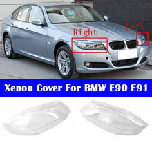 Cubierta de faro delantero de xenón para coche, cristal transparente, para BMW Serie 3, E90, E91, 2006-2011 2024 - compra barato