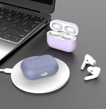 Funda de silicona para Apple Airpods Pro, funda de auriculares inalámbricos con Bluetooth, funda protectora de 3 colores para Air Pods Pro 2024 - compra barato