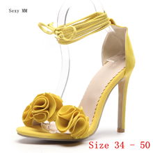 Women Gladiator Sandals High Heels Pumps Summer Shoes Woman High Heel Sandals Plus Size 34 - 50 2024 - buy cheap