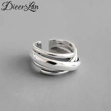 Anéis de prata para mulheres, personalidade, vintage, cor irregular, punk thai, tamanho grande, anéis de dedo 2024 - compre barato