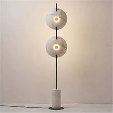 Nordic mármore lâmpadas de pé para sala estar quarto lâmpada assoalho cabeceira lusso decoração do hotel suporte luz led luminárias 2024 - compre barato