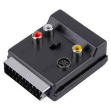Adaptador de Cable de Audio y vídeo SCART, conector macho a 3RCA hembra, 21 pines, convertidor AV TV, 1 ud. 2024 - compra barato