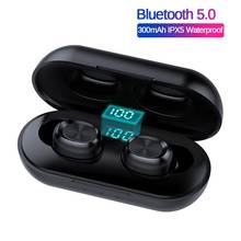 Беспроводные стереонаушники B5 TWS Bluetooth 5,0, спортивные наушники-вкладыши с зарядным устройством 2024 - купить недорого