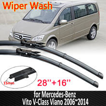 Escobillas de limpiaparabrisas para Mercedes Benz Vito v-class Viano Valente Metris W639 2006 ~ 2014, limpiaparabrisas 2007 2008, accesorios para coche 2024 - compra barato