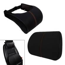 Almohadas para el cuello del coche, cojín con soporte para la cintura, almohada de espuma viscoelástica, para reposacabezas de asiento de coche 2024 - compra barato