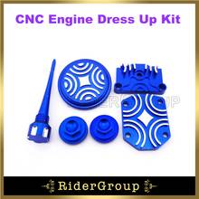 Azul cnc motor vestir kit para chinês feito 50cc-125cc pit sujeira peças de bicicleta trilha do motor 2024 - compre barato