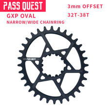 PASS QUEST GXP MTB Oval Crankset Narrow Wide Chainring Bike Bicycle Chainwheel/Chain Wheel 6mm Offset 32-38T 2024 - buy cheap