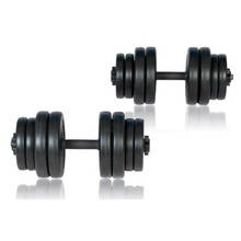 2pcs Men Arm Muscle Fitness Dumbbell Set Total 30kg Adjustable Dumbbells Filled with Sand Weightlifting Bodybuilding Workout Gym 2024 - buy cheap