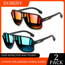 2 Pack BUBERY Square Polarized Sunglasses Men Fashion Sports Style Pilot Sun Glasses High Quality Durable Frame UV400 Goggles 2024 - buy cheap