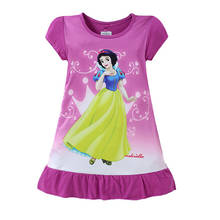 Disney-vestido de frozen para niñas, ropa de princesa de manga corta, de 3 a 10 años, para verano 2024 - compra barato