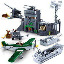 Military Series WWII Fighter Tank Armored Vehicle Soldier Weapon Accessories SWAT Building Blocks Bricks Toys Gifts 2024 - buy cheap