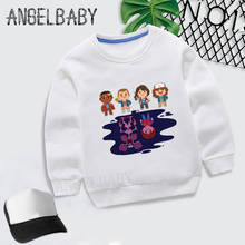 Boys Girls Sweatshirt Kids Stranger Things Will's Message Print Cartoon Hoodies Children Autumn Tops Baby Cotton Clothes,KYT2421 2024 - buy cheap