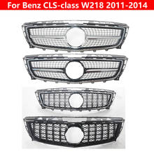 Rejilla media ABS GT para mercedes-benz clase W218 2011-2014, rejilla central delantera CLS300 CLS350, barra Vertical 2024 - compra barato