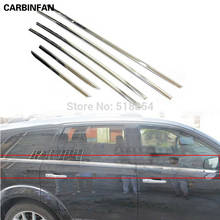 Stainless steel Window Molding Trim Line Exterior 6 pcs/set for 2012 2013 Fiat Freemont 12 13 2024 - buy cheap