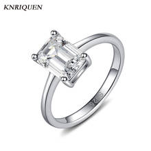 Classical 925 Sterling Silver 6*8mm Created Moissanite Topaz Diamond Wedding Engagement Rings for Women Fine Jewelry Wholesale 2024 - buy cheap