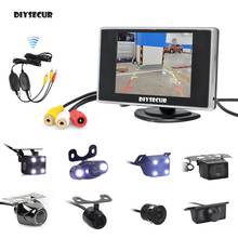 DIYSECUR Wireless 3.5inch Car Rearview Monitor Auto Parking Vedio + LED Night Vision Backup Reverse Rear View Car Camera 2024 - buy cheap