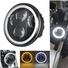 5.75" 5 3/4 LED Motorcycle Headlight Black For Harley Sportster 1200 XL1200L Custom XL1200C 883 XL883 883L XL883R 48 2024 - buy cheap
