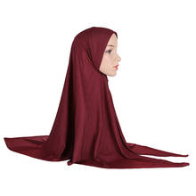 Pañuelo islámico triangular para la cabeza, hijab musulmán de tela suave, instantáneo, árabe, H1390 2024 - compra barato