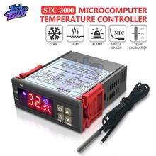 12v 24v 110v-220v microcomputador termostato controlador de temperatura termorregulador digital com sensor de aquecimento de resfriamento STC-3000 2024 - compre barato