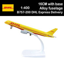 16CM 1:400 Boeing B757-200 Model DHL Express Delivery Airlines Base Alloy Aircraft Plane Airliner Display Adult Collection Toys 2024 - buy cheap