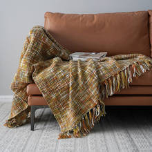 Cutelife-Manta de punto de algodón nórdico, manta suave tejida para cama de viaje, sala de estar, toalla decorativa, cálida, Invierno 2024 - compra barato