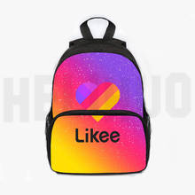 Likee App Backpack "LIKEE 1 (Like Video)" Bag for Kids Russia Heart Cat 3D Print Zipper  School Bags for Teenage Girls Bookbag 2024 - buy cheap