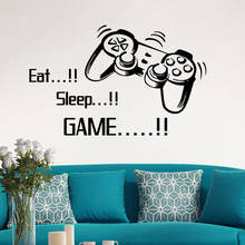 Personalized Custom Eat Sleep Game Wall Sticker Wallpaper For Nursery Kids Room Decoration Vinyl Stickers Bedroom Decals #T1P 2024 - buy cheap