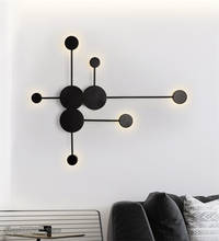 Lámpara LED de pared moderna, decoración de hierro, luces de pared para sala de estar, dormitorio, mesita de noche, iluminación interior, Wandlamp moderno 2024 - compra barato