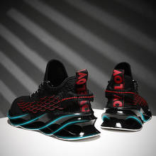 Zapatillas de correr para hombre con cordones transpirables de alta calidad, deportivas para exteriores, calzado deportivo para caminar, estilo atlético, nuevo 2024 - compra barato