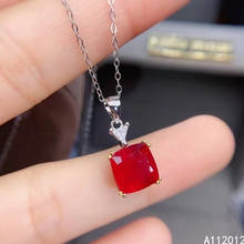 KJJEAXCMY fine Jewelry 925 Sterling Silver Natural Ruby Girl new noble Pendant Necklace chain Support Test Chinese style 2024 - buy cheap