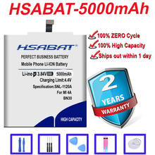 HSABAT BN30 5000mAh Battery for Xiaomi Redmi 4A Redrice 4A Hongmi 4A Batteries 2024 - buy cheap
