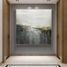 Grey Acrylic Painting Contemporary Large Abstract Large Oil Art Action Painting Abstract Wall Painting Pictures For Home Design 2024 - buy cheap