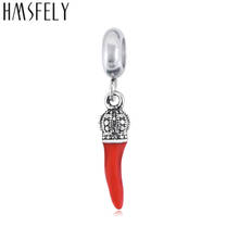 HMSFELY 316L Stainless Steel Red Pepper Pendant For DIY Bracelet Necklace Jewelry Making Accessory Bracelets Titanium steel Tags 2024 - buy cheap