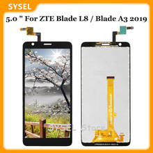 5.0 "para zte lâmina l8/zte lâmina a3 2019 display lcd de toque digitador da tela vidro substituição montagem 2024 - compre barato