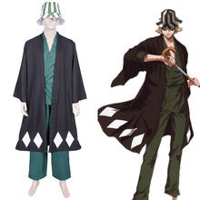 Anime Bleach Urahara Kisuke Cosplay Costume Coat Pants Hat Outfits Halloween Carnival Suit 2024 - buy cheap